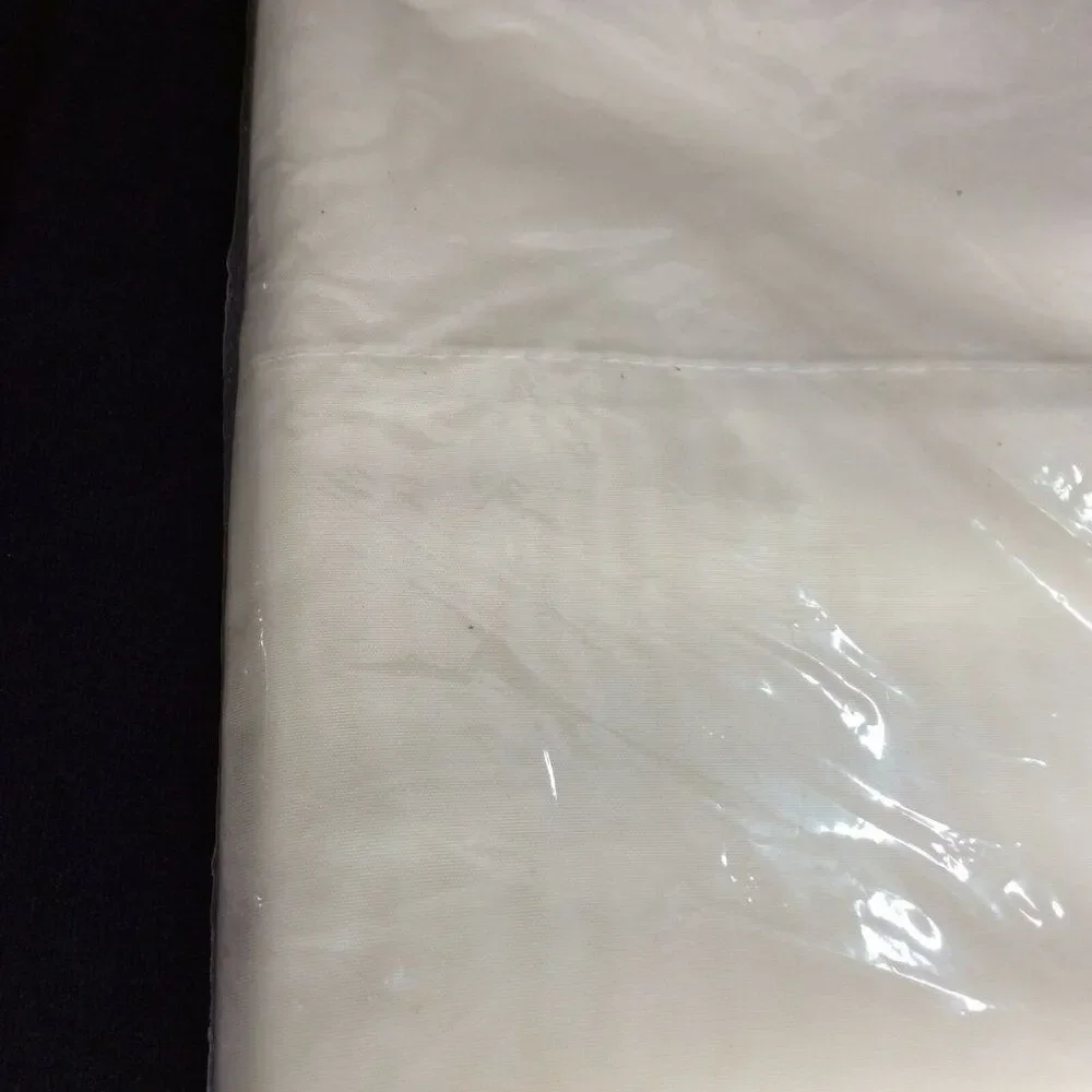 Vintage Belleaire Sheer Voile White Window Curtain Panel 62 x 84 Set 3 New